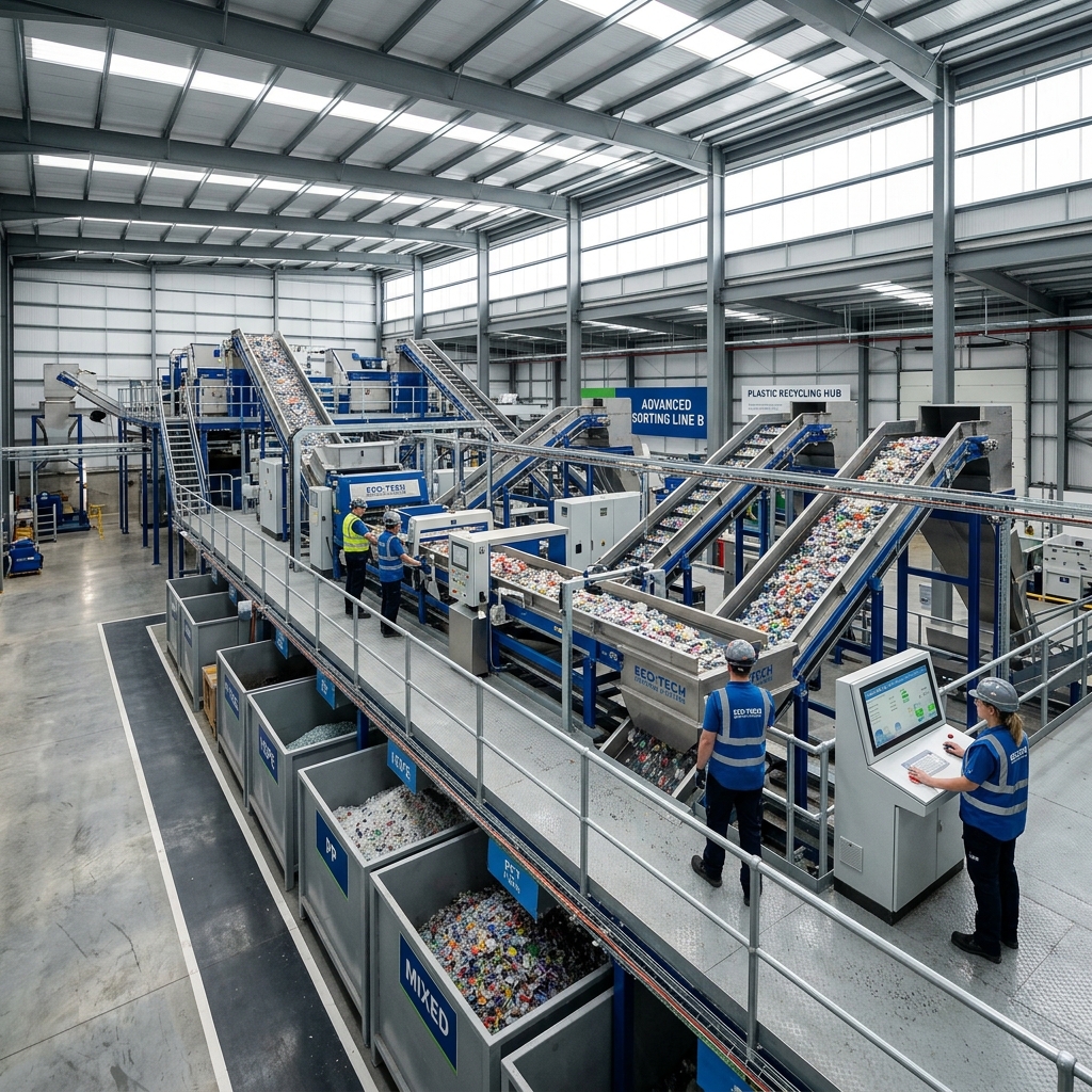 Econex corporate plastic waste management and recycling facility